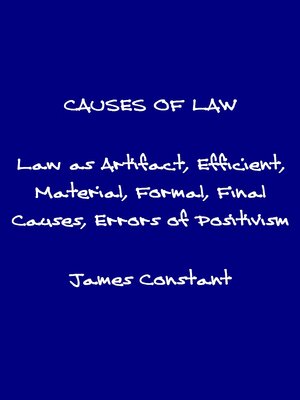 cover image of The Causes of Law